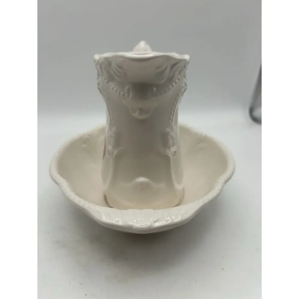 Mini Wash Basin And Pitcher. Vintage. Japan. Victorian Dream Pattern.